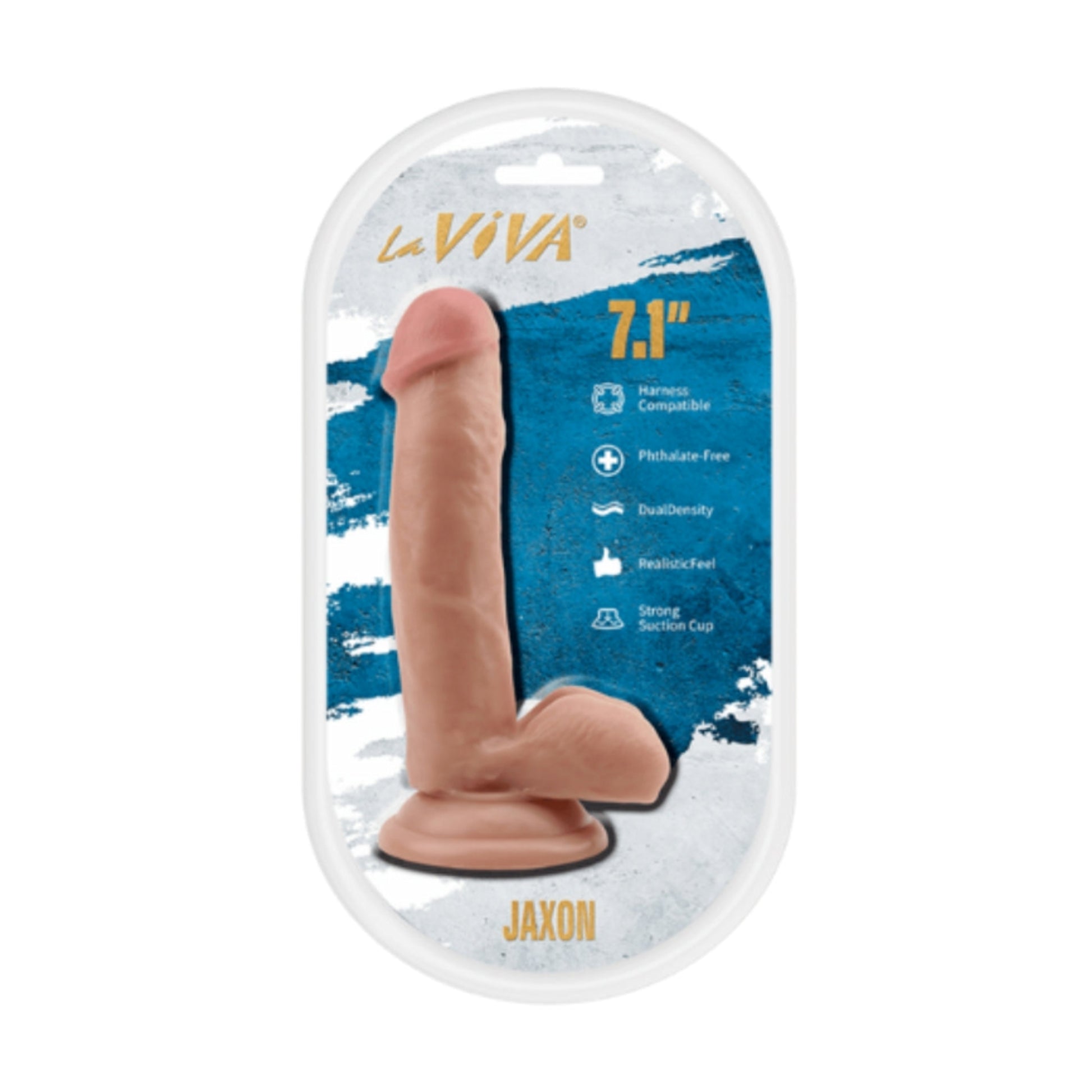 LaViva Jaxon 7.1 Inch Dildo in retail packaging