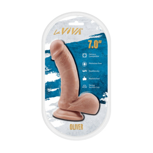 LaViva Oliver 7 Inch Dildo in retail packaging