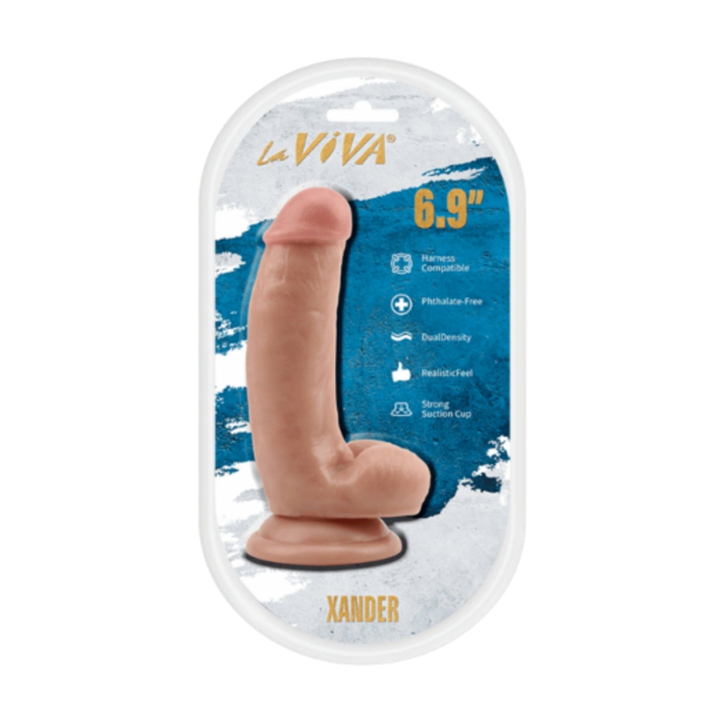 LaViva Xander 6.9 Inch Dildo in retail packaging