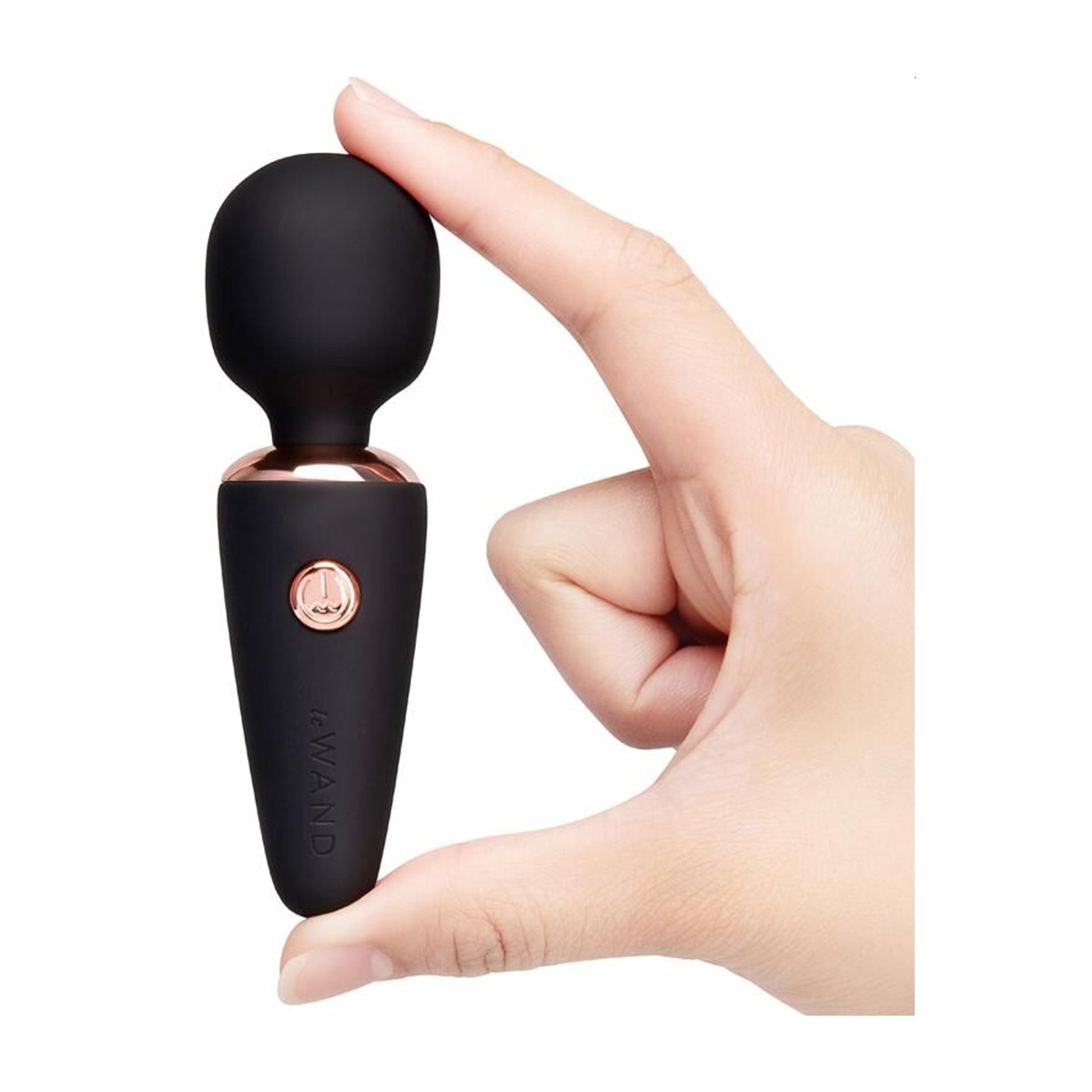 Mini wand shown in hand for size reference