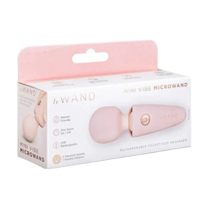 Le Wand Mini Vibe Microwand Rose Gold retail packaging