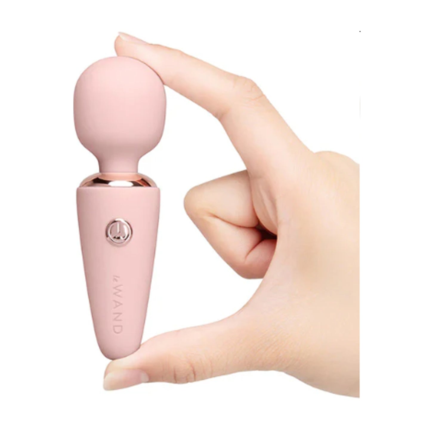 Mini wand shown in hand for size reference