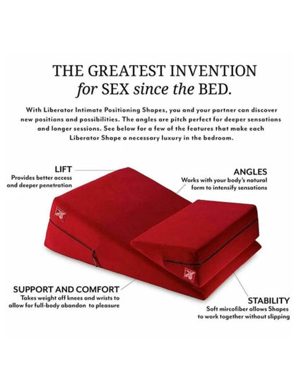 Liberator Bedroom Adventure Gear Regular Wedge Ramp Combo Red