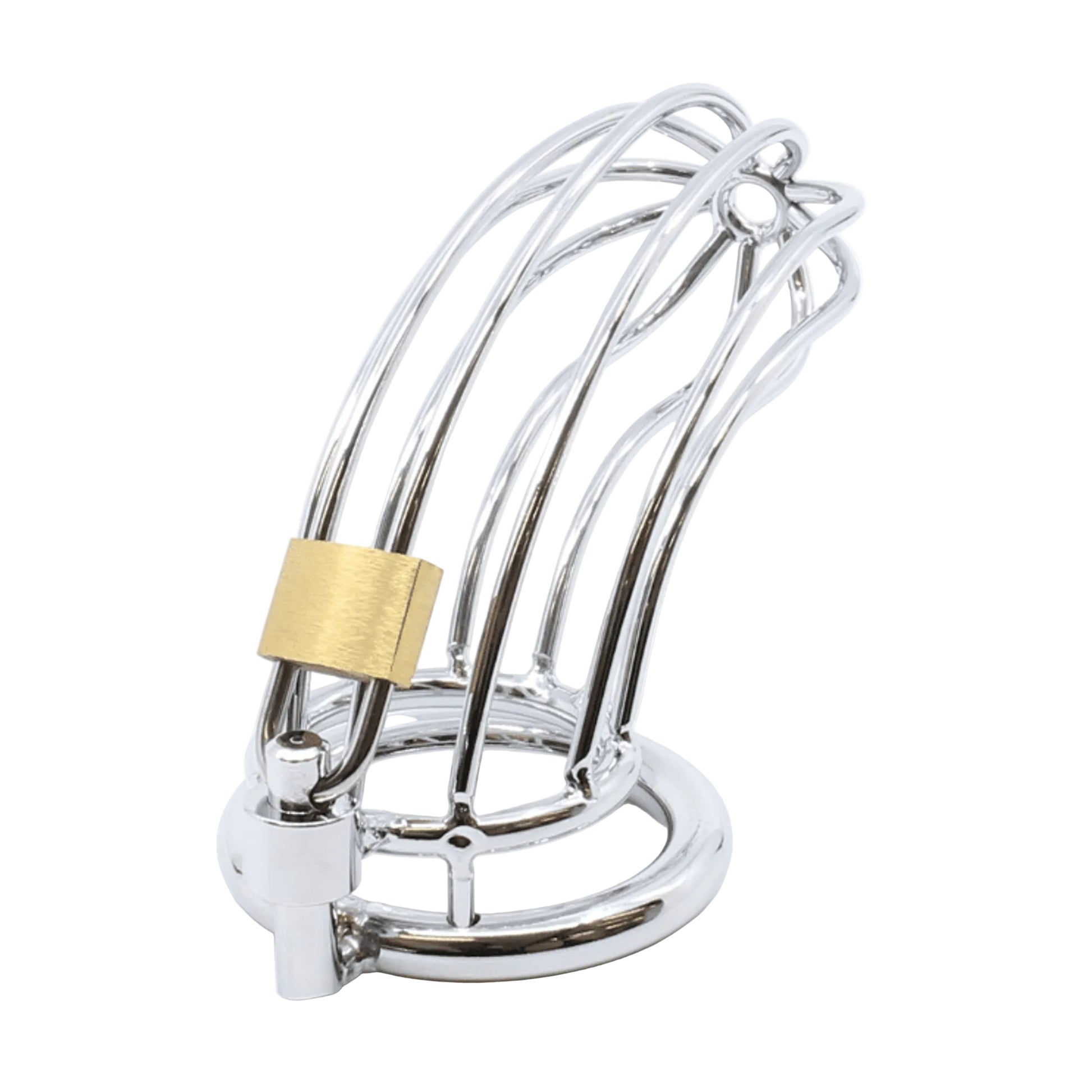 Angled view with fitted padlock