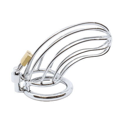 Right side view of curved cage