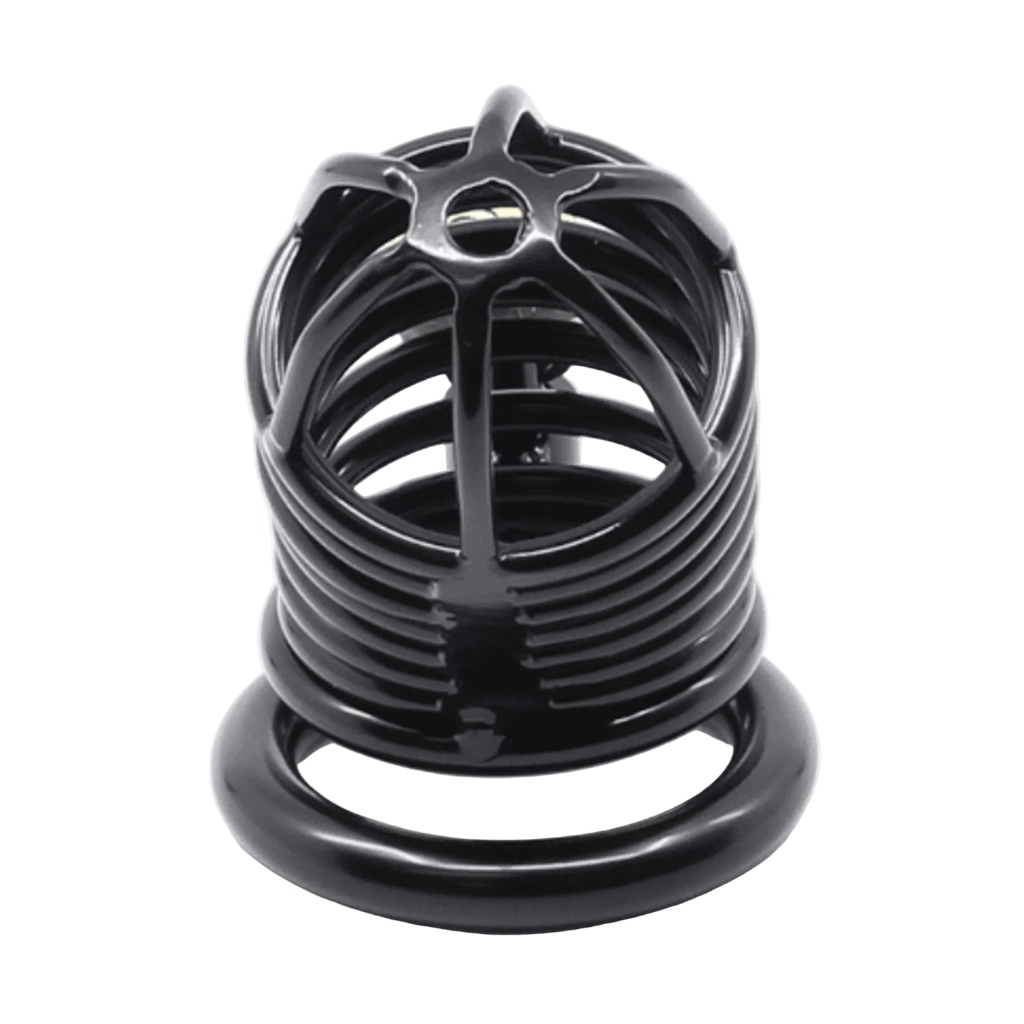 Love In Leather Gates Of Hell Cock Cage 50mm Black front view