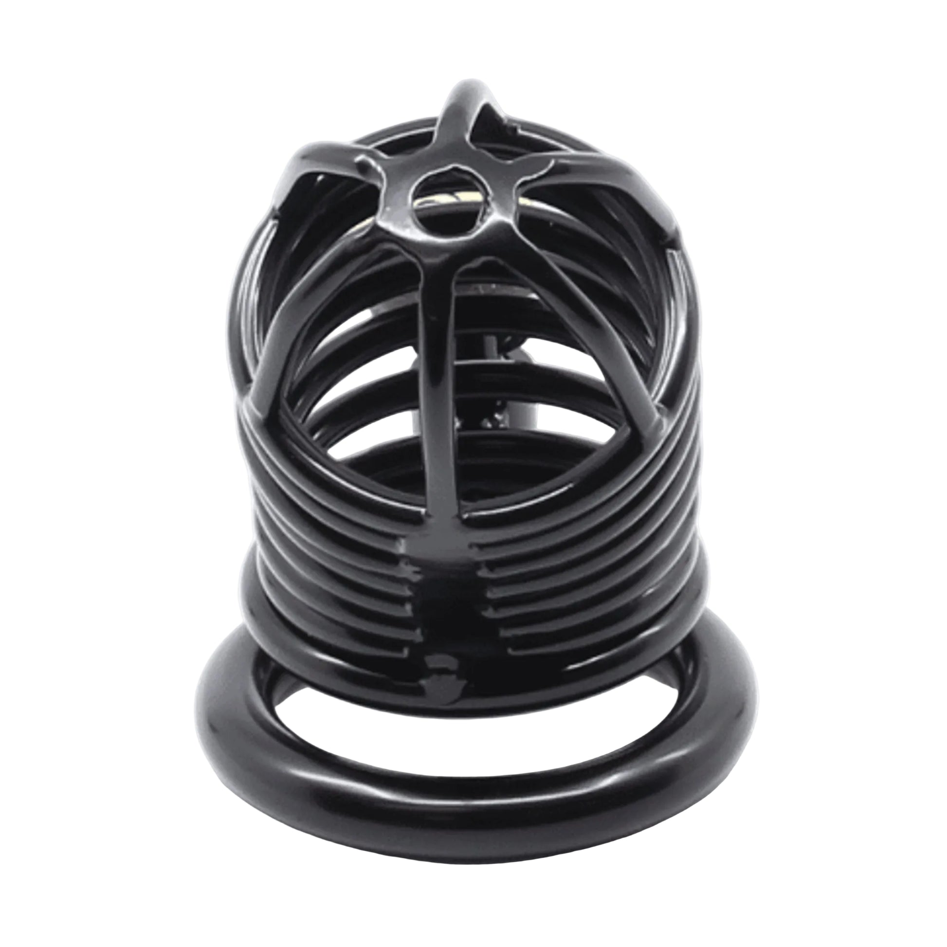Love In Leather Gates Of Hell Cock Cage 50mm Black front view