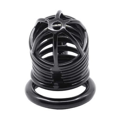 Love In Leather Gates Of Hell Cock Cage 50mm Black front view