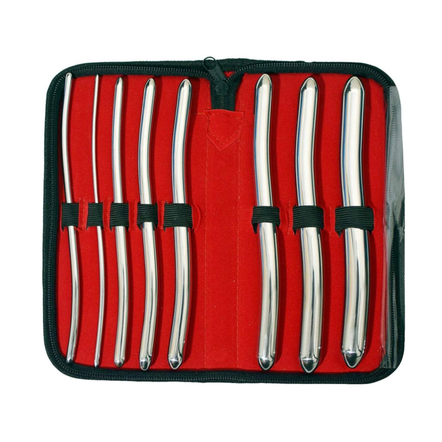 Love In Leather Hegar 8 Piece Urethral Sound Kit in retail storage case