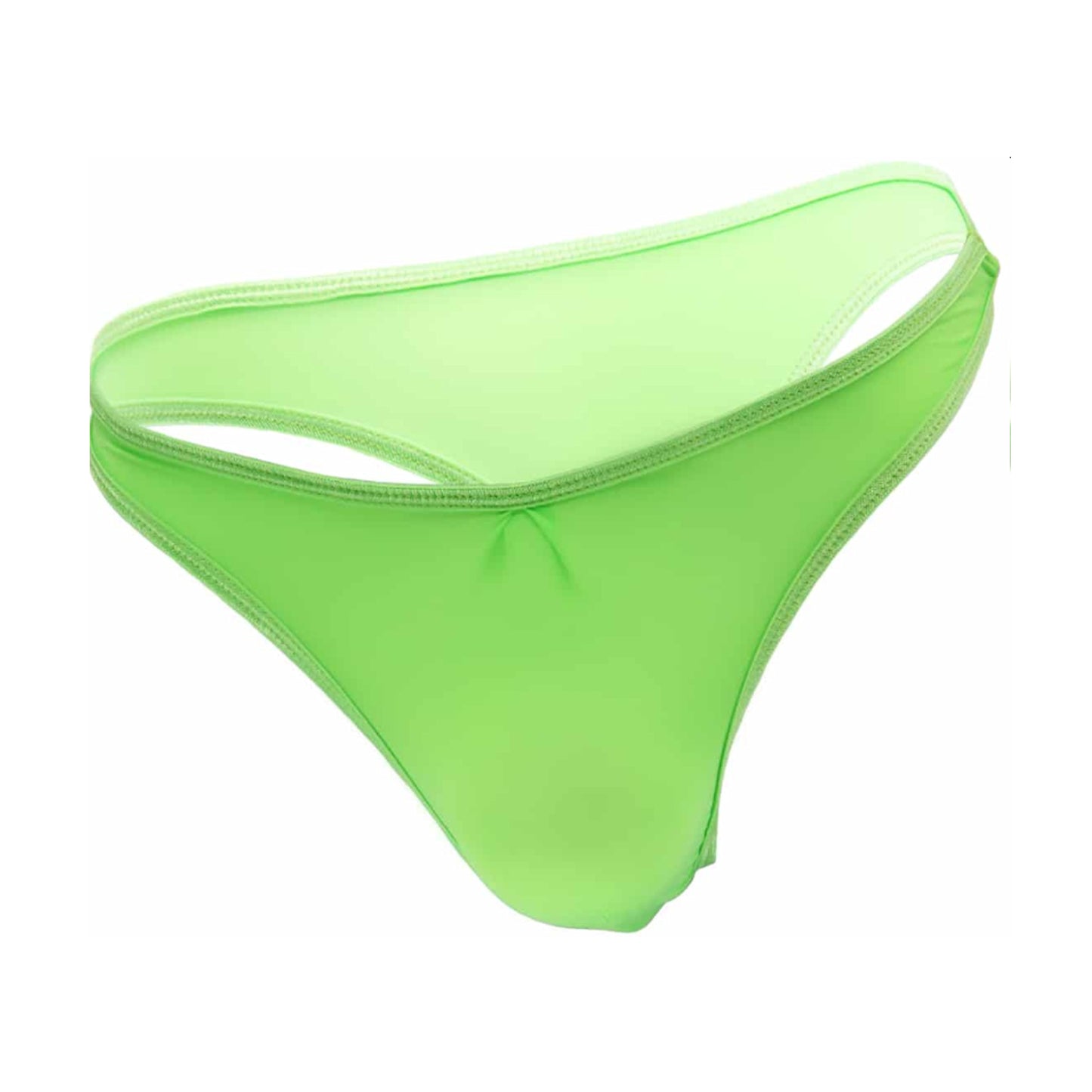 Green mens lycra g-string product view