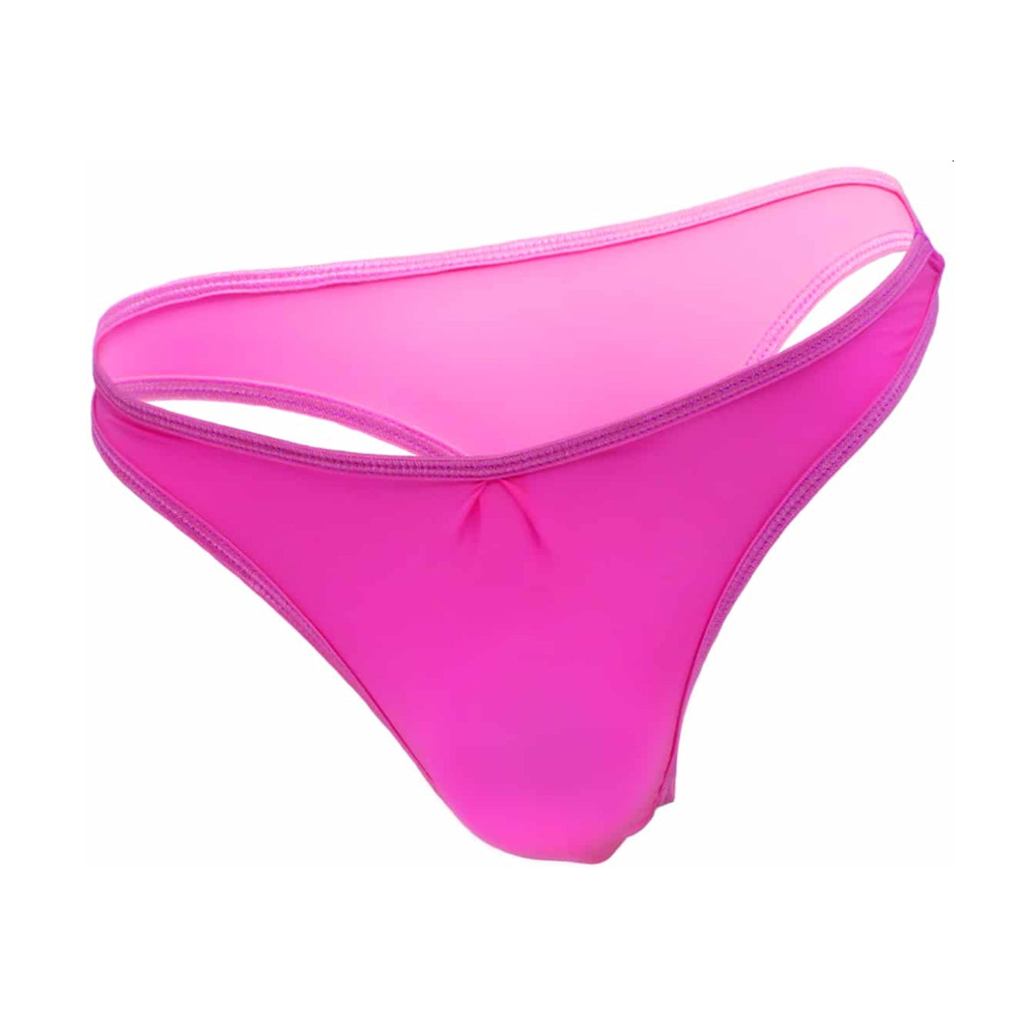 Hot pink mens lycra g-string product view