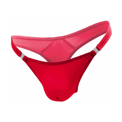 Red mens stripper clip g-string product view