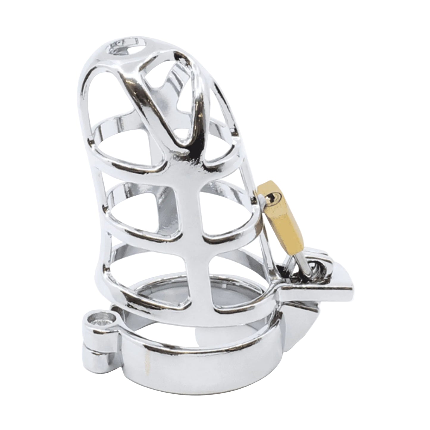 Left side angled view of cage