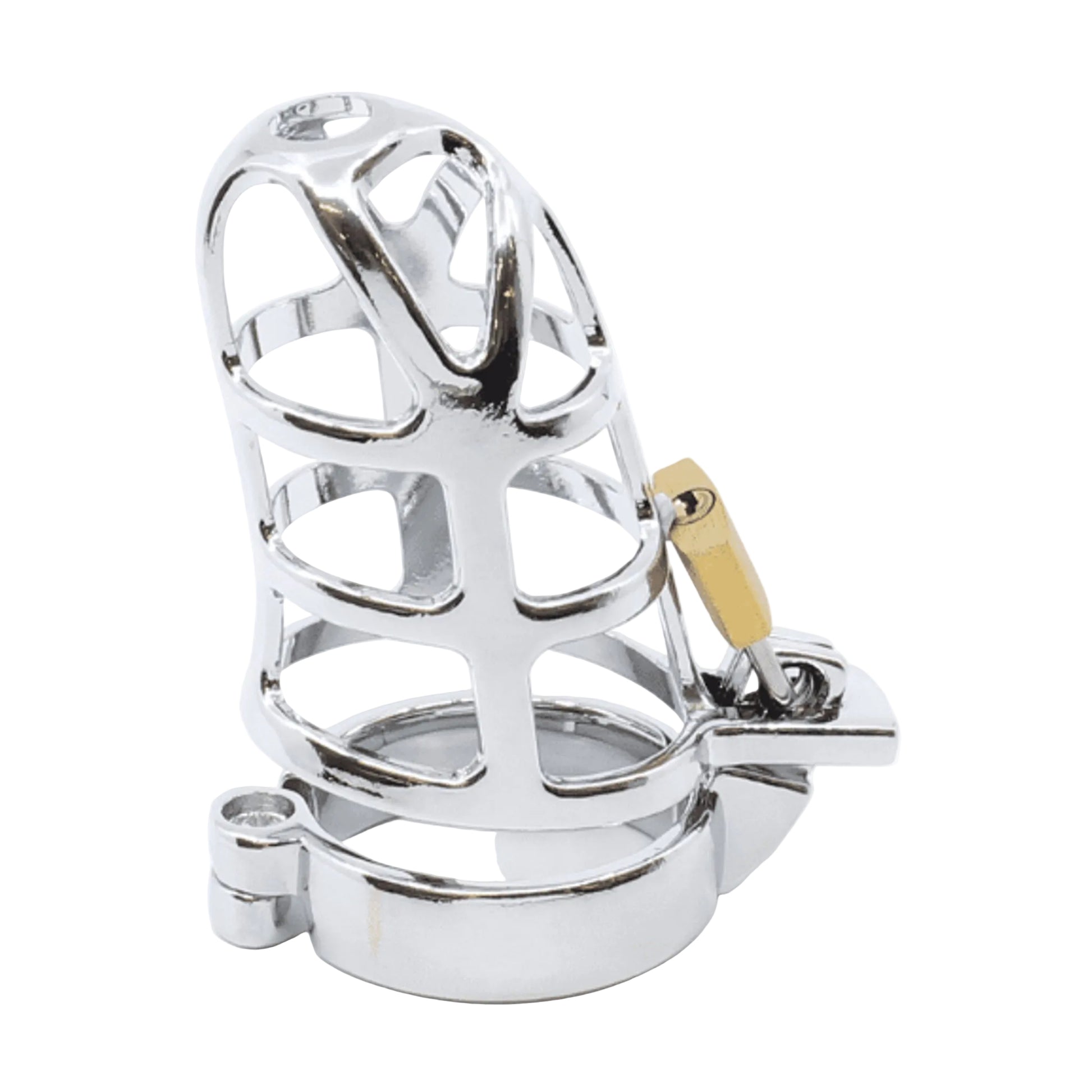 Left side angled view of cage