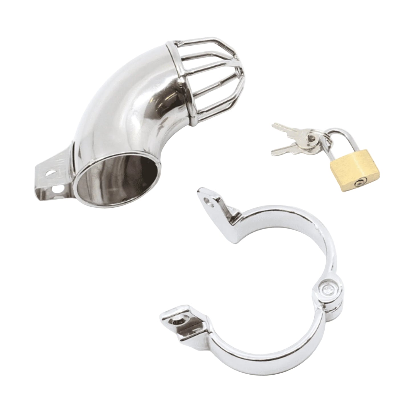 Complete kit with cage open and keys shown 