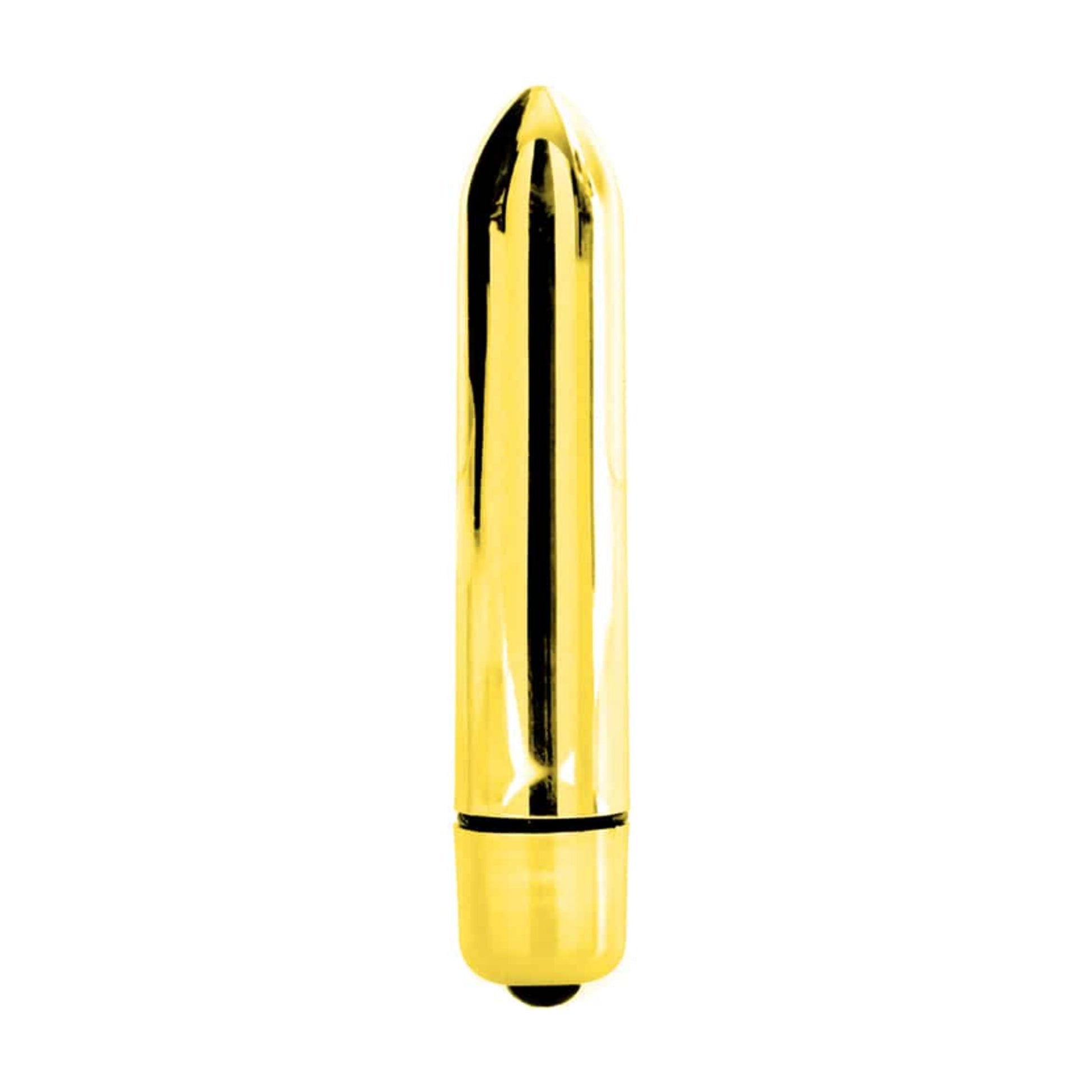 Love In Leather Vibrating Bullet Metallic Gold product view