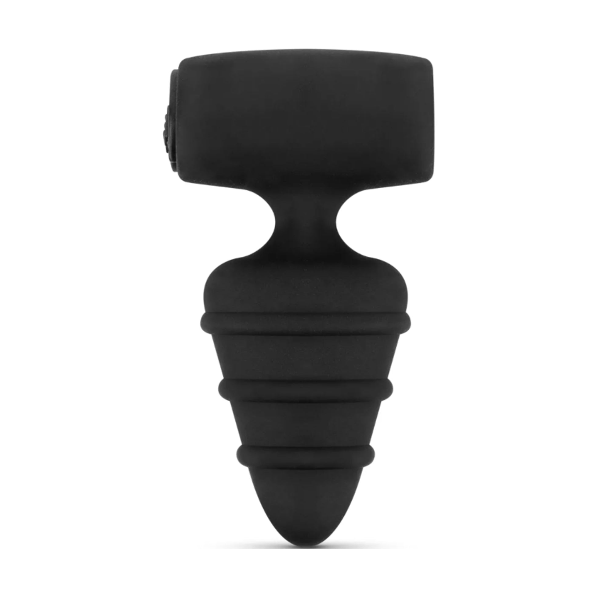 Front view showing compact vibrating anal plug