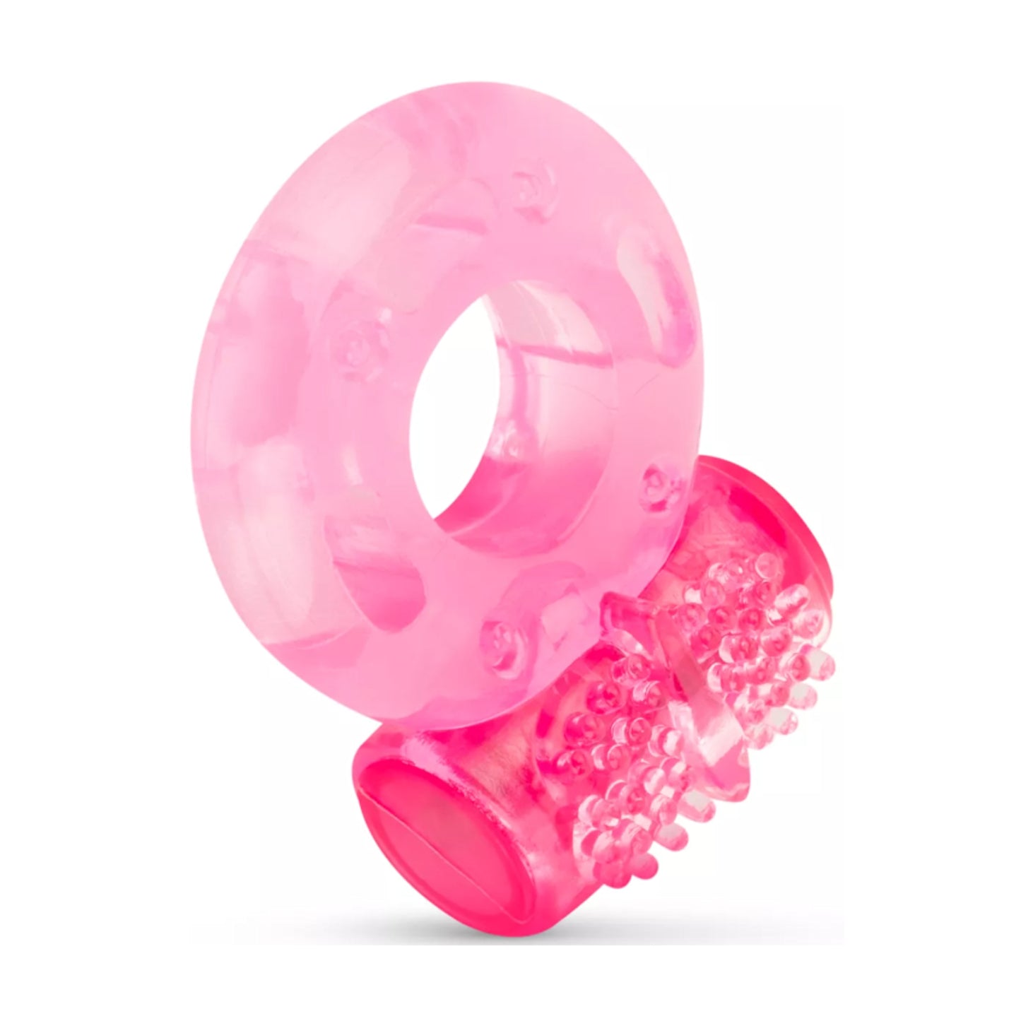 Angled view showing flexible ring and vibrating bullet