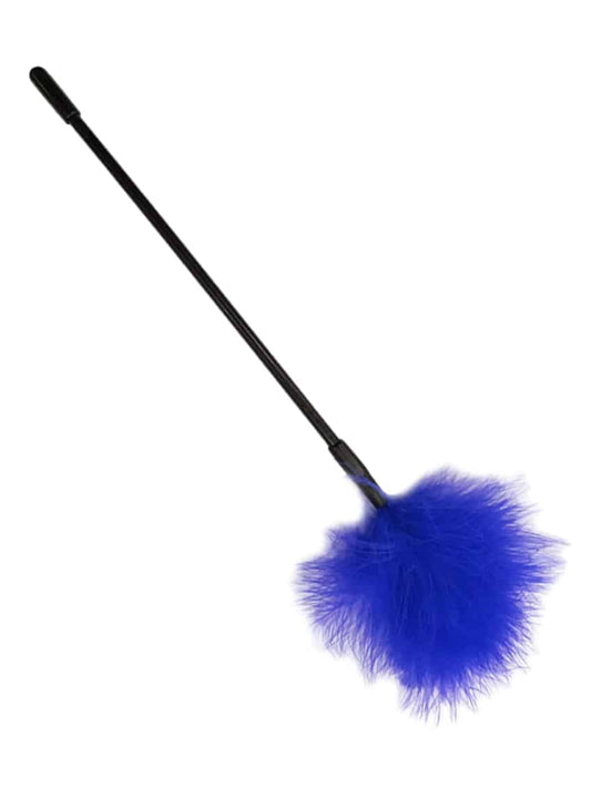 Love In Leather 35cm Feather Tickler Blue