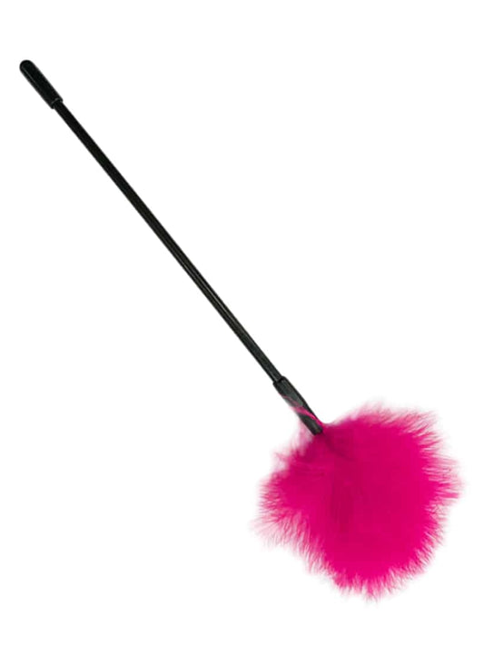 Love In Leather 35cm Feather Tickler Hot Pink