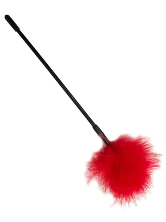 Love In Leather 35cm Feather Tickler Red