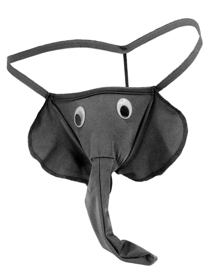 Love In Leather Mens Elephant G-String Black