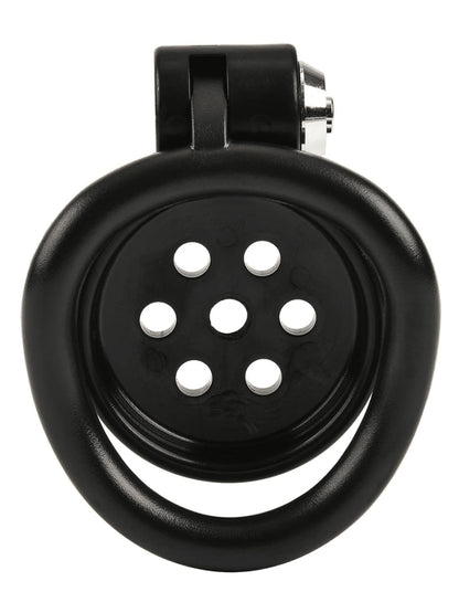 Love In Leather Flat Cock Cage Matte Black