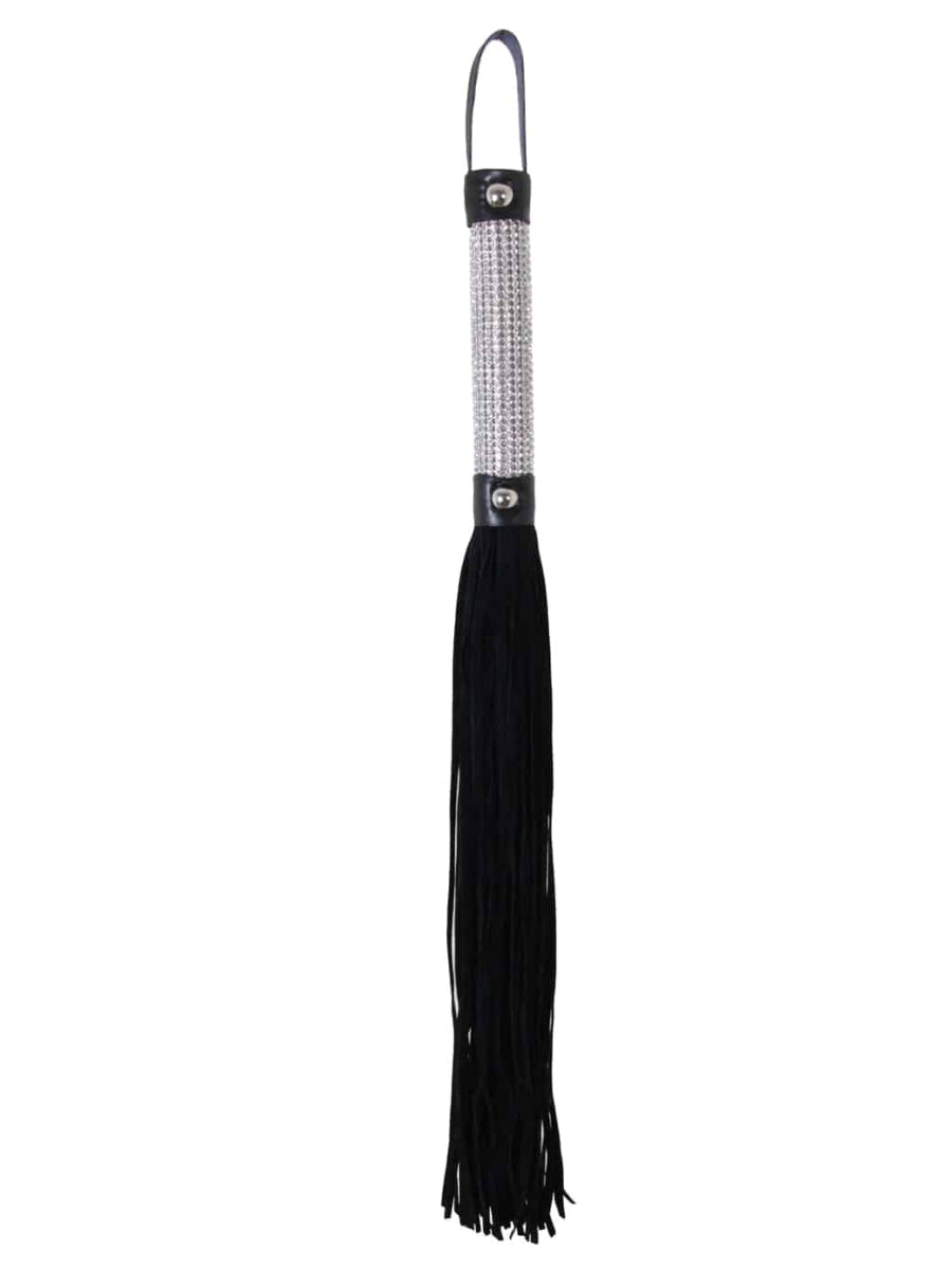 Love In Leather Rhinestone Suede Flogger