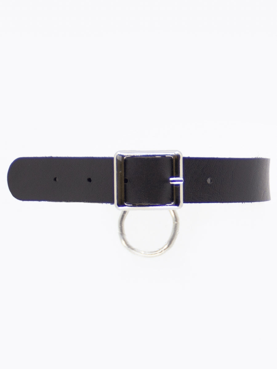 Love In Leather Single Ring Choker