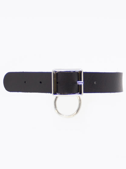 Love In Leather Single Ring Choker