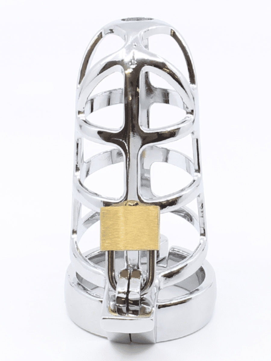 Love In Leather Spider Web Cock Cage 45mm
