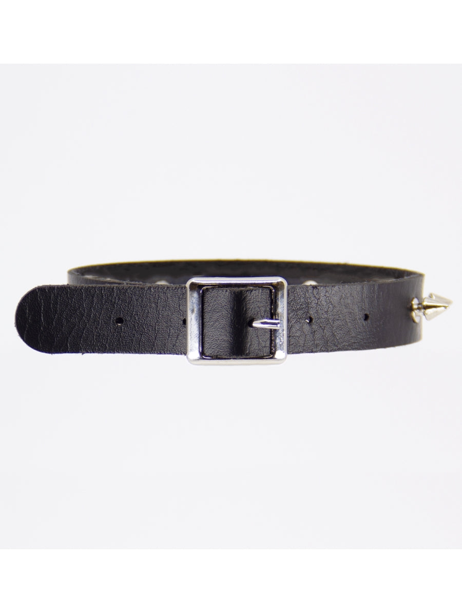 Love In Leather Spiked Faux Leather Choker