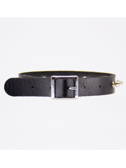 Love In Leather Spiked Faux Leather Choker