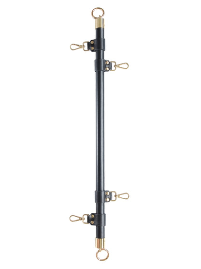 Love In Leather Wrapped Spreader Bar Black-Gold