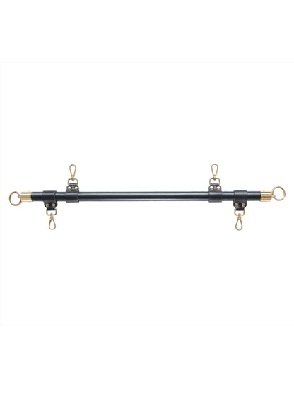 Love In Leather Wrapped Spreader Bar Black-Gold