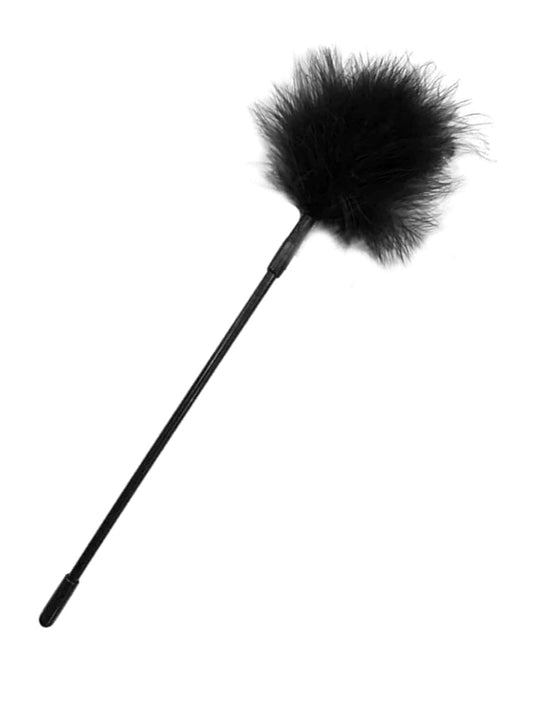 Love in Leather Black Feather Tickler 35cm
