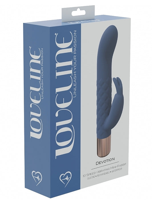 Loveline Devotion Mini Rabbit Vibrator Blue