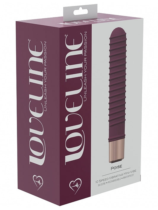 Loveline Poise Mini Bullet Vibrator Burgundy