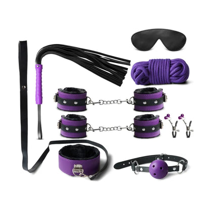 Luxe-AF 8 Piece Bondage Kit complete set layout