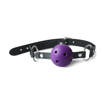 Ball gag with adjustable strap front view