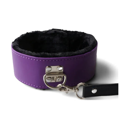 Collar and lead set with metal hardware