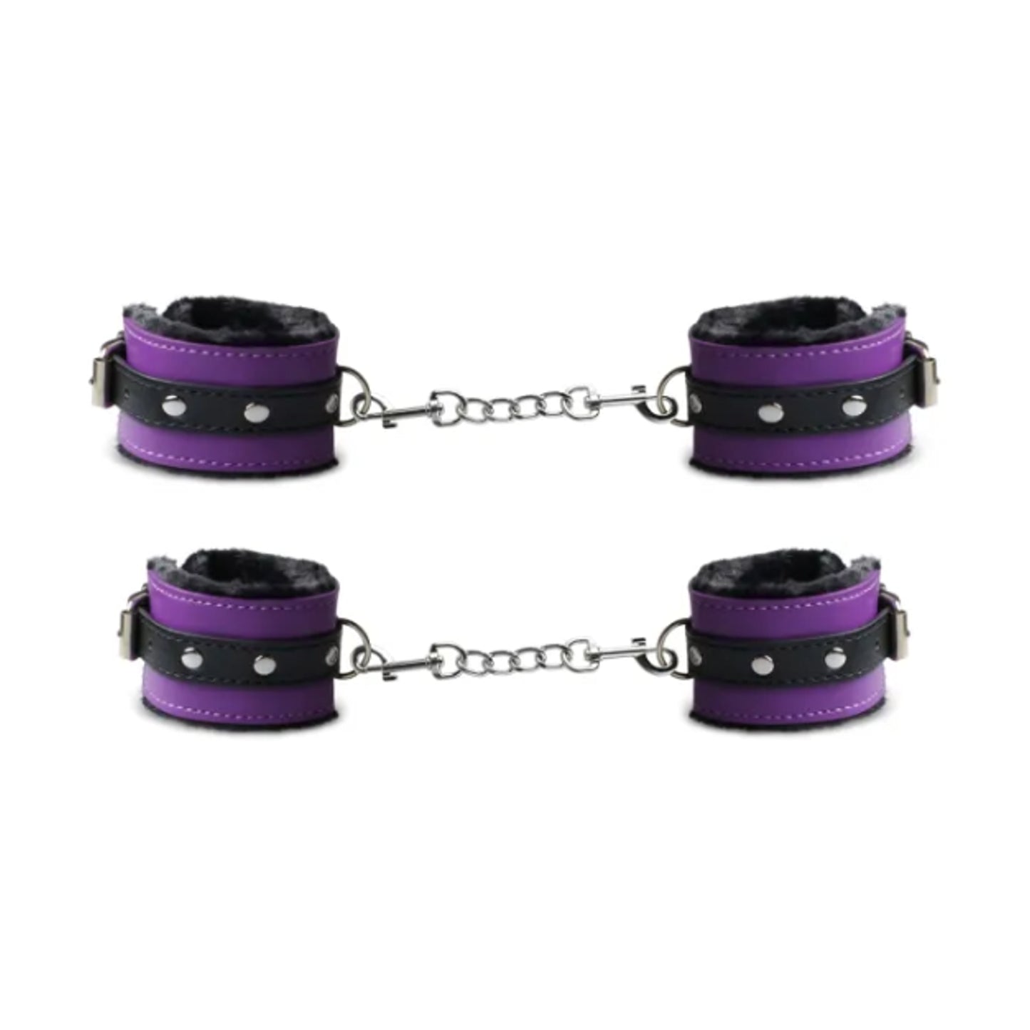 Matching wrist and ankle cuff restraints