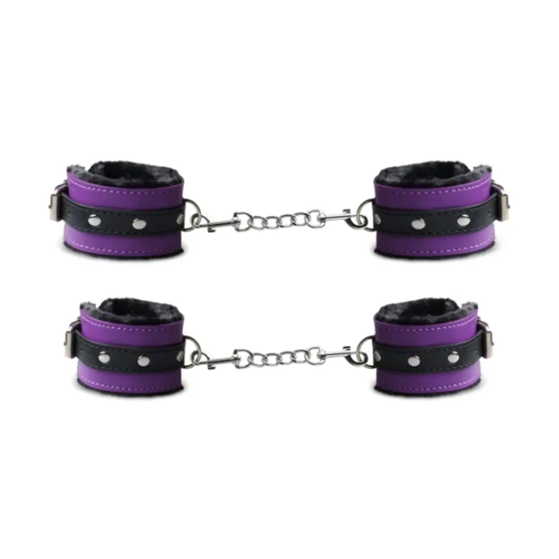 Matching wrist and ankle cuff restraints