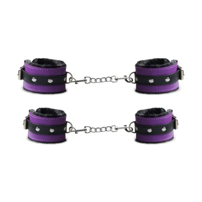 Matching wrist and ankle cuff restraints