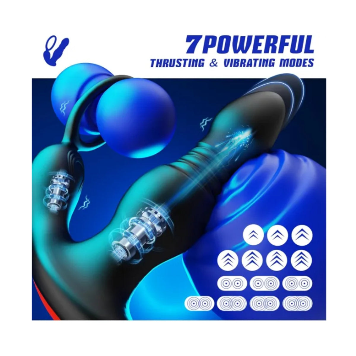 Graphic showing 7 thrusting and vibration modes
