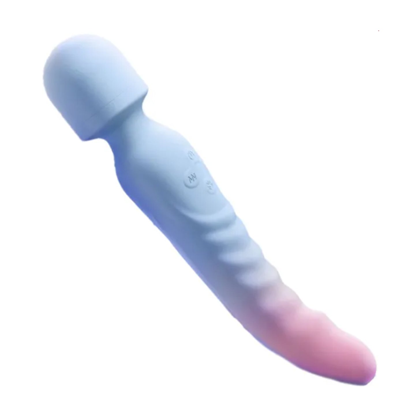 Side angle showing curved shaft design