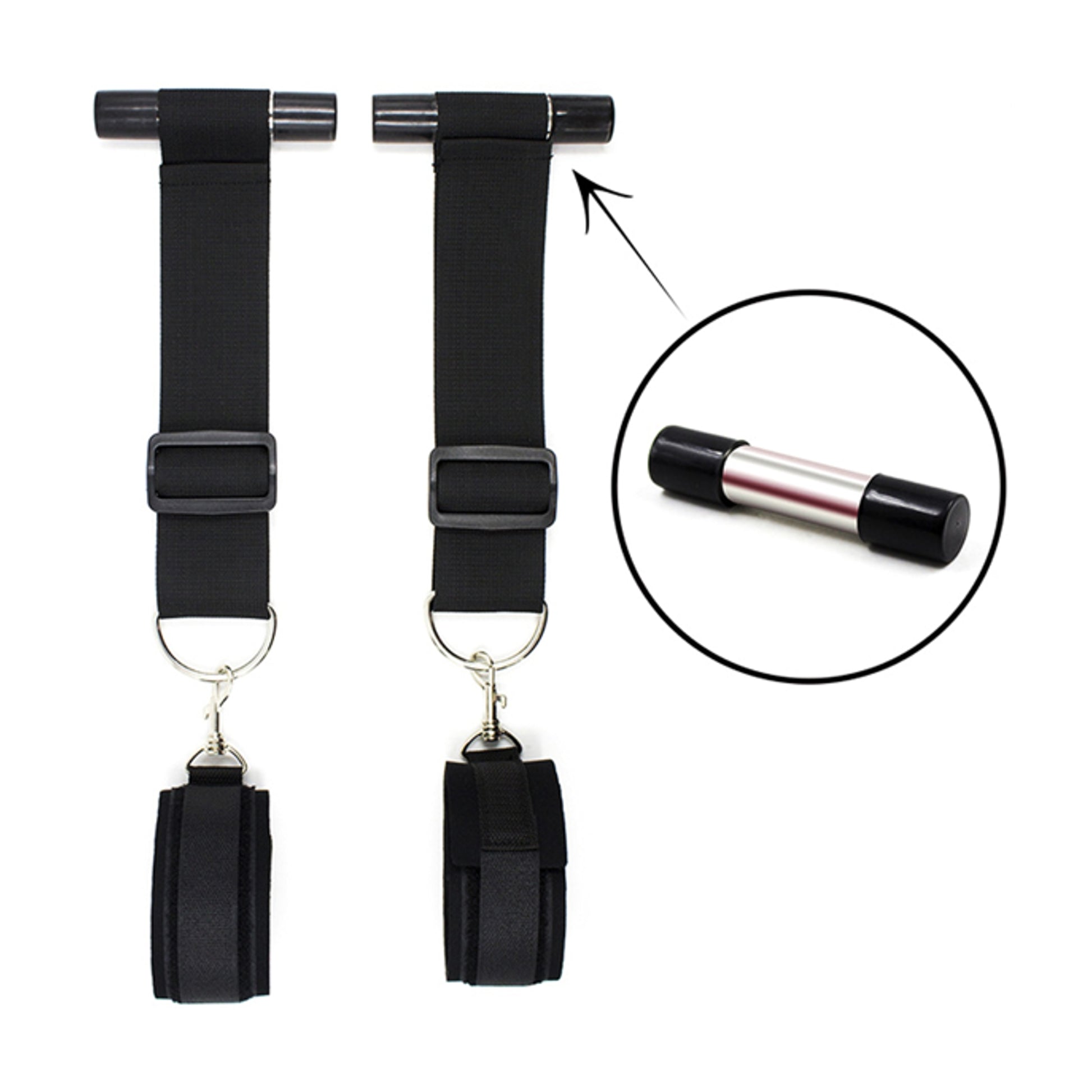 Complete Doorjamb Cuffs set with attached restraints