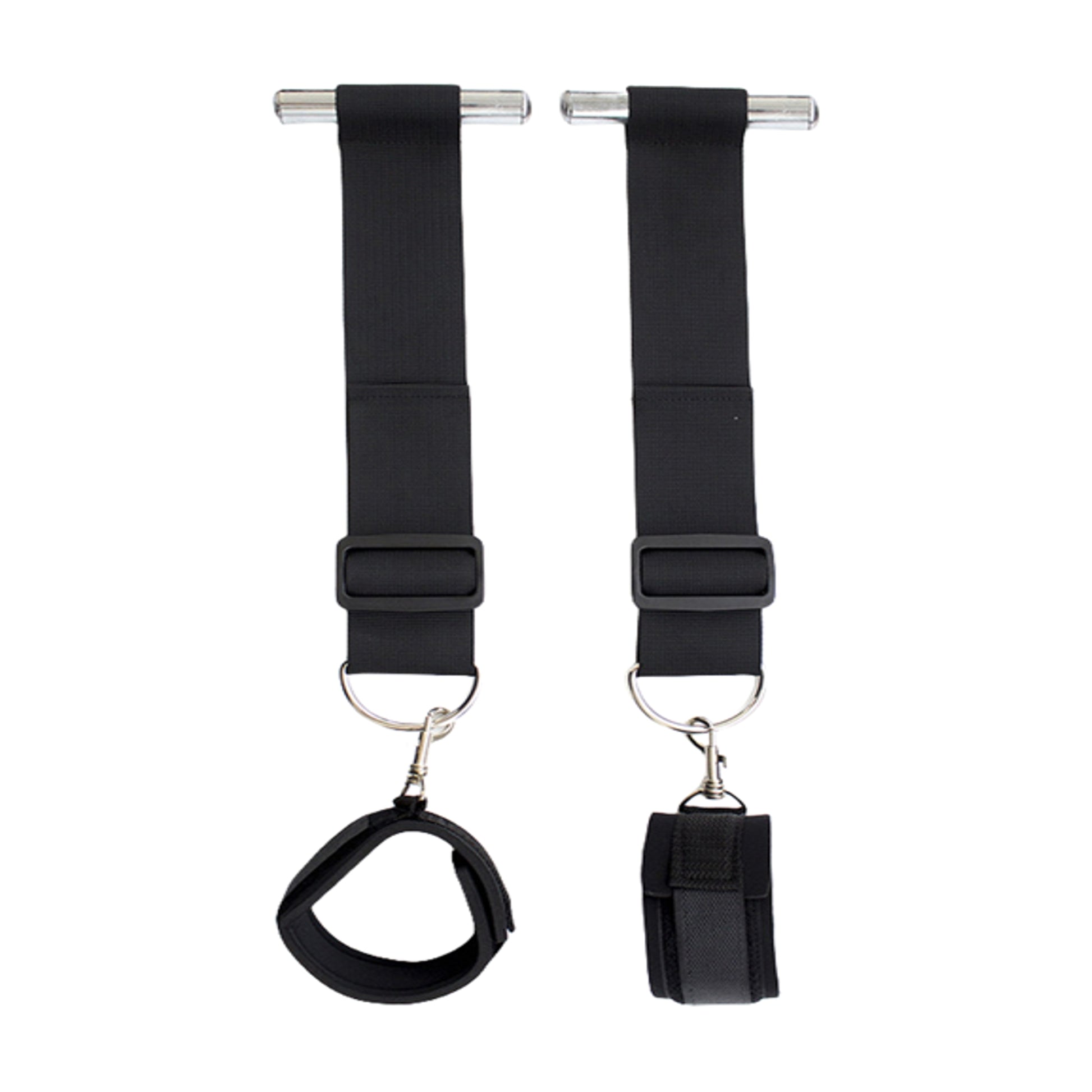 Removable restraint cuff close-up with clip connector