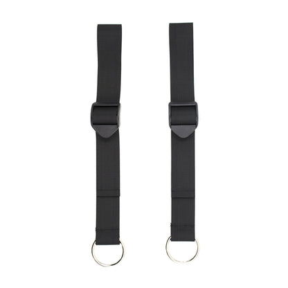 Pair of adjustable straps without cuffs attached