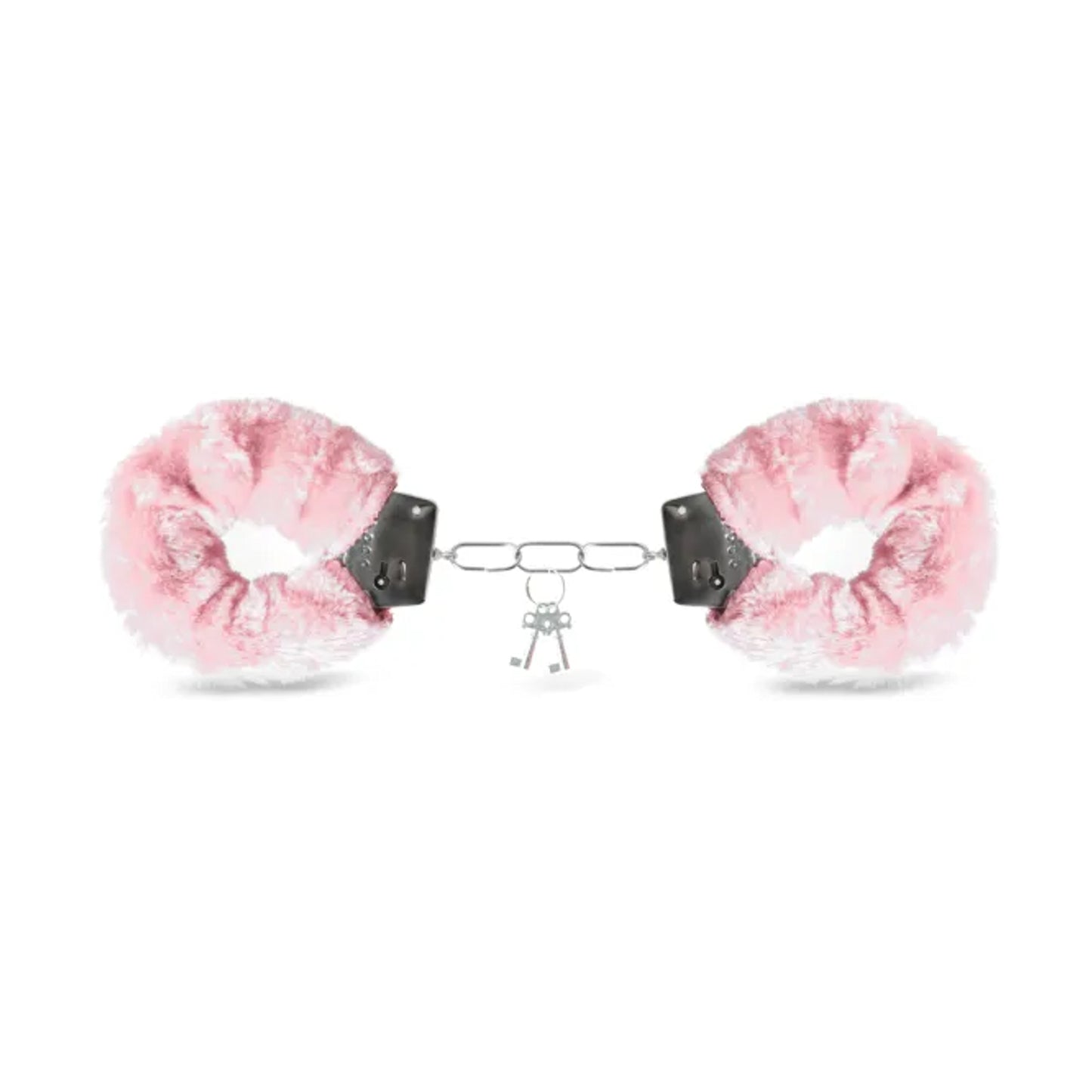 Luxe-AF Fluffy Metal Handcuffs Pink front view